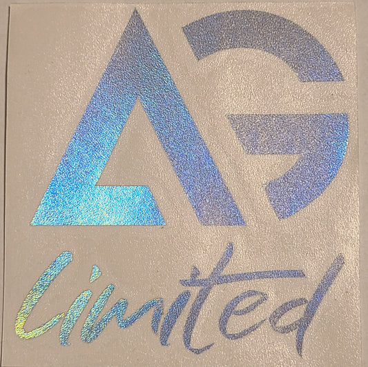 AG Limited Holographic Vinyl Sticker